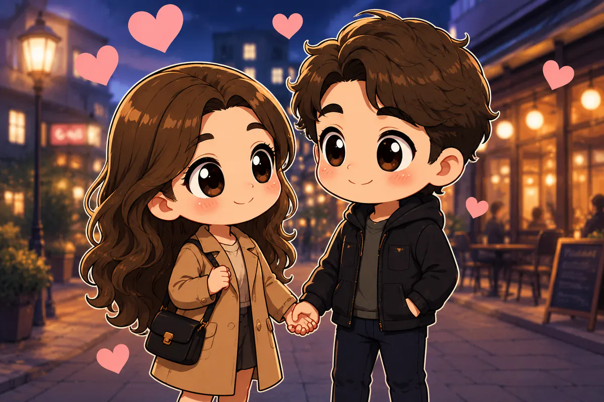 Chibi / Kawaii Çizim üslubunda örnek kare